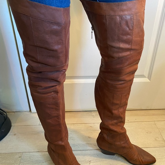 Report signature Columbus OTK boots 9 leather - Picture 8 of 16